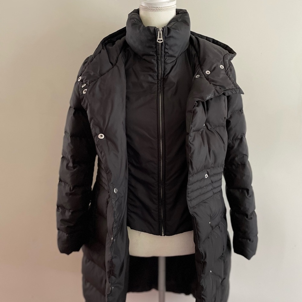 Cole Haan Bib Insert Down & Feather Fill Coat